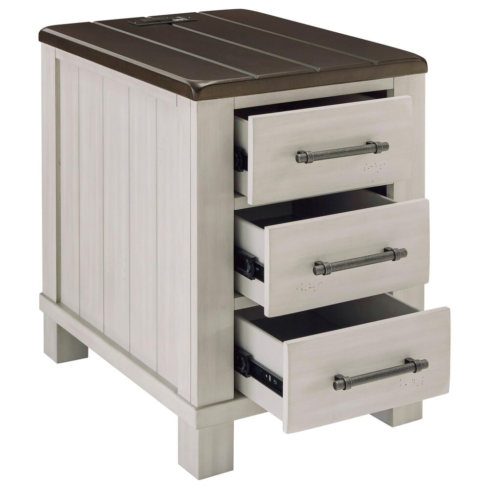 Ashley Darborn Chairside End Table in Gray and Brown, , large