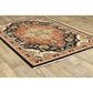 Oriental Weavers Lilihan Medallion 4929A 3"3" x 5" Black and Red Area Rug, , large