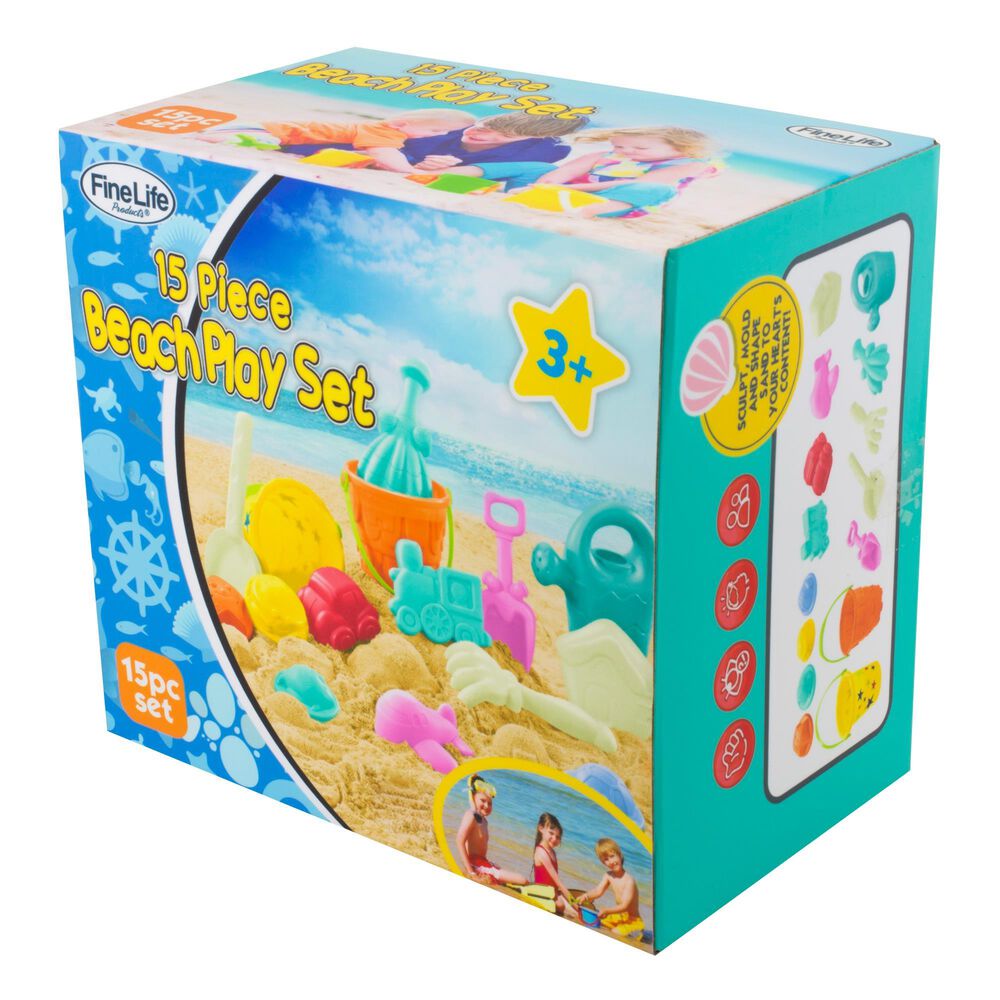 Max Sales Group, Inc Beach Toy Set - 15 Piece Set, , large