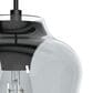 Hunter Vidria 7.25" 1-Light Mini Pendant in Matte Black, , large