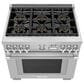 Thermador 36" Pro Grand Dual Fuel Range with 6 Burners in Stainless Steel, , large