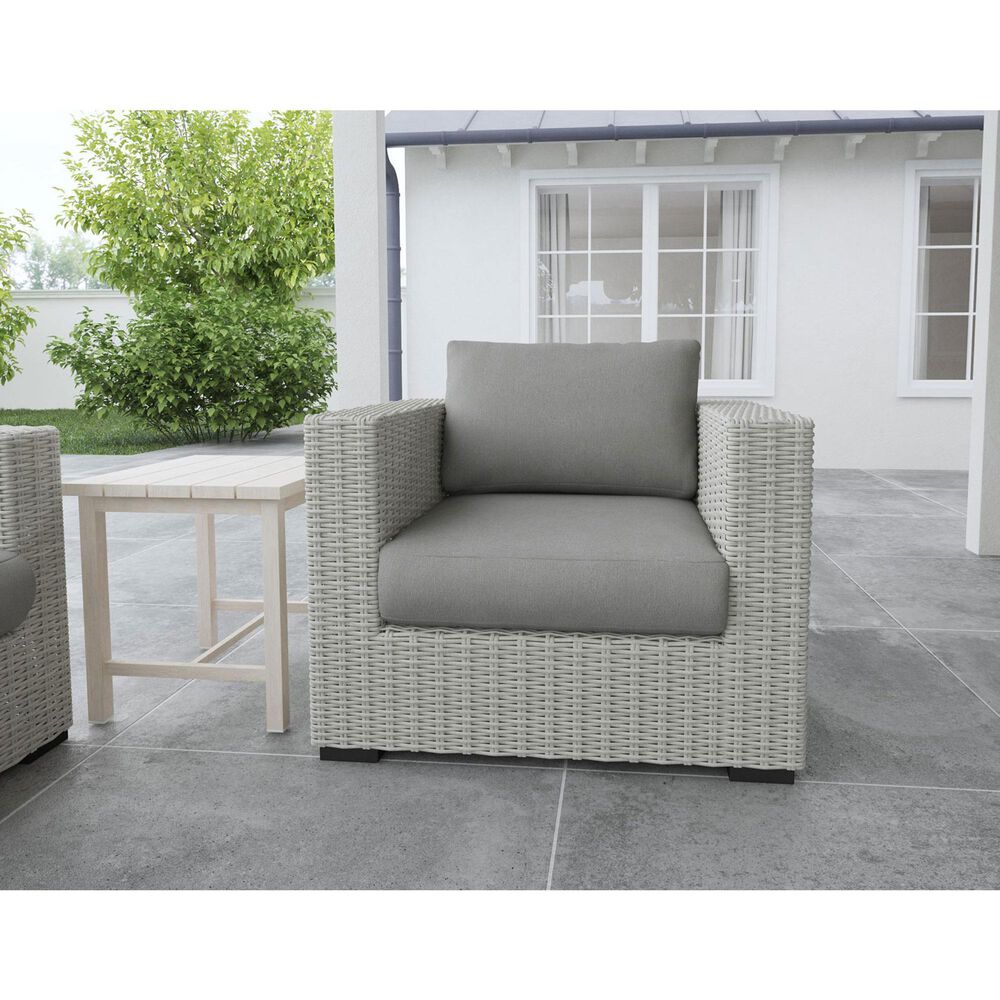Steve Silver Co. Blakley Patio Lounge Chair in Dark Gray, , large