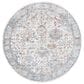 Safavieh Jasmine JSM319A 5"3" Round Ivory and Blue Area Rug, , large
