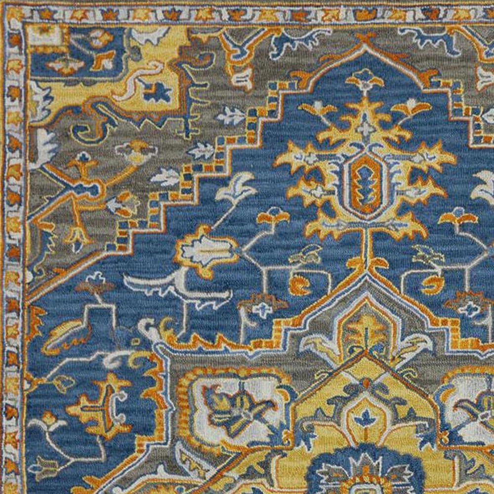 Amer Rugs Boho 7&#39;6&quot; x 9&#39;6&quot; Blue and Yellow Area Rug, , large