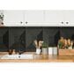 NextWall Quadrant Geo 216" x 27" Peel and Stick Wallpaper in Blacksmith, , large