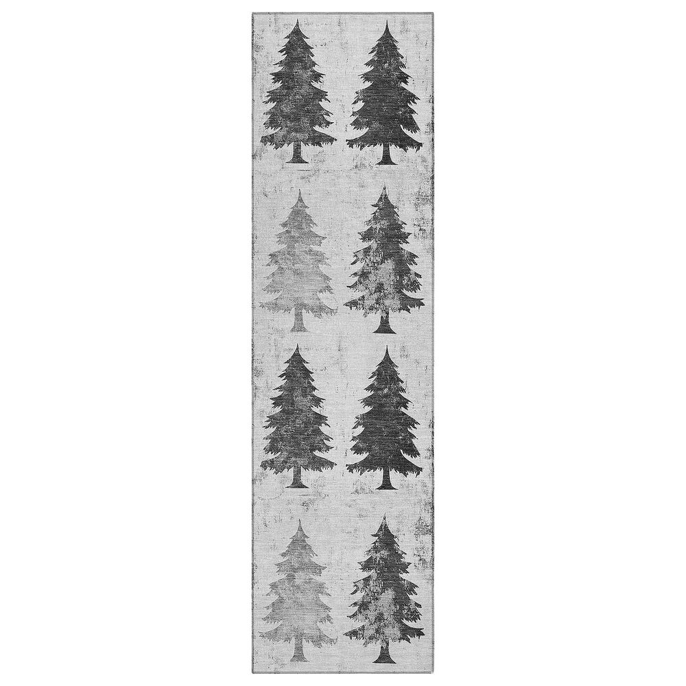 Dalyn Rug Company Wonderland WN19 2"3" x 7"6" Gray Indoor/Outdoor Runner, , large