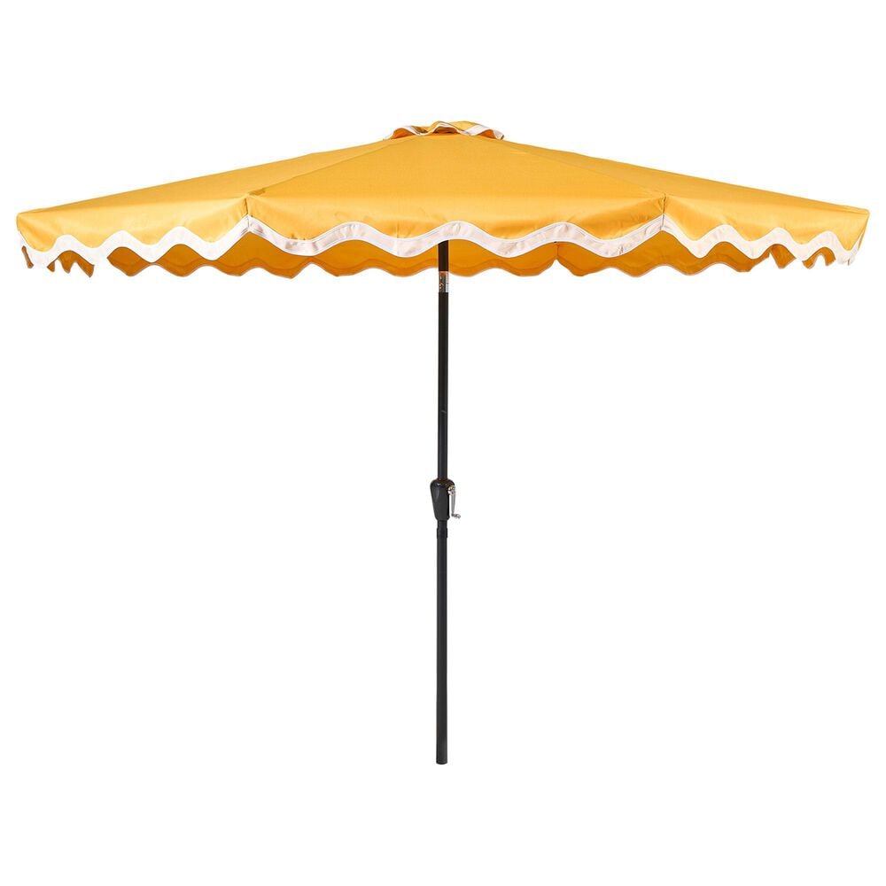 HOMLUX 10" Patio Umbrella with Lights in Yellow, , large