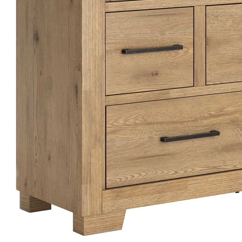Ashley Galliden Queen Panel Bed and Two Nightstands in Light Brown, , large