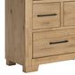 Ashley Galliden Queen Panel Bed and Two Nightstands in Light Brown, , large
