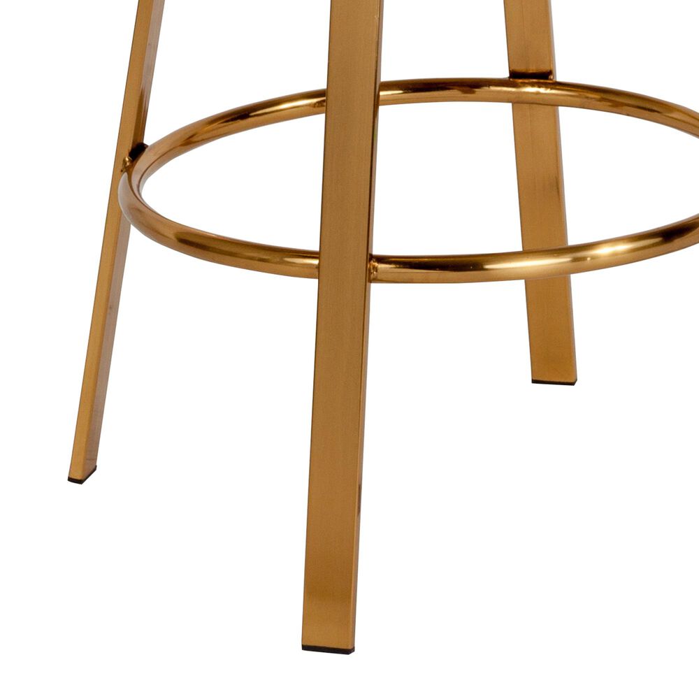 Flash Furniture Toledo Swivel Adjustable Barstool in Gold, , large