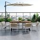 Hearth and Haven Wicker Rattan Woven Patio Dining Chair in Gray (Set of 2), , large