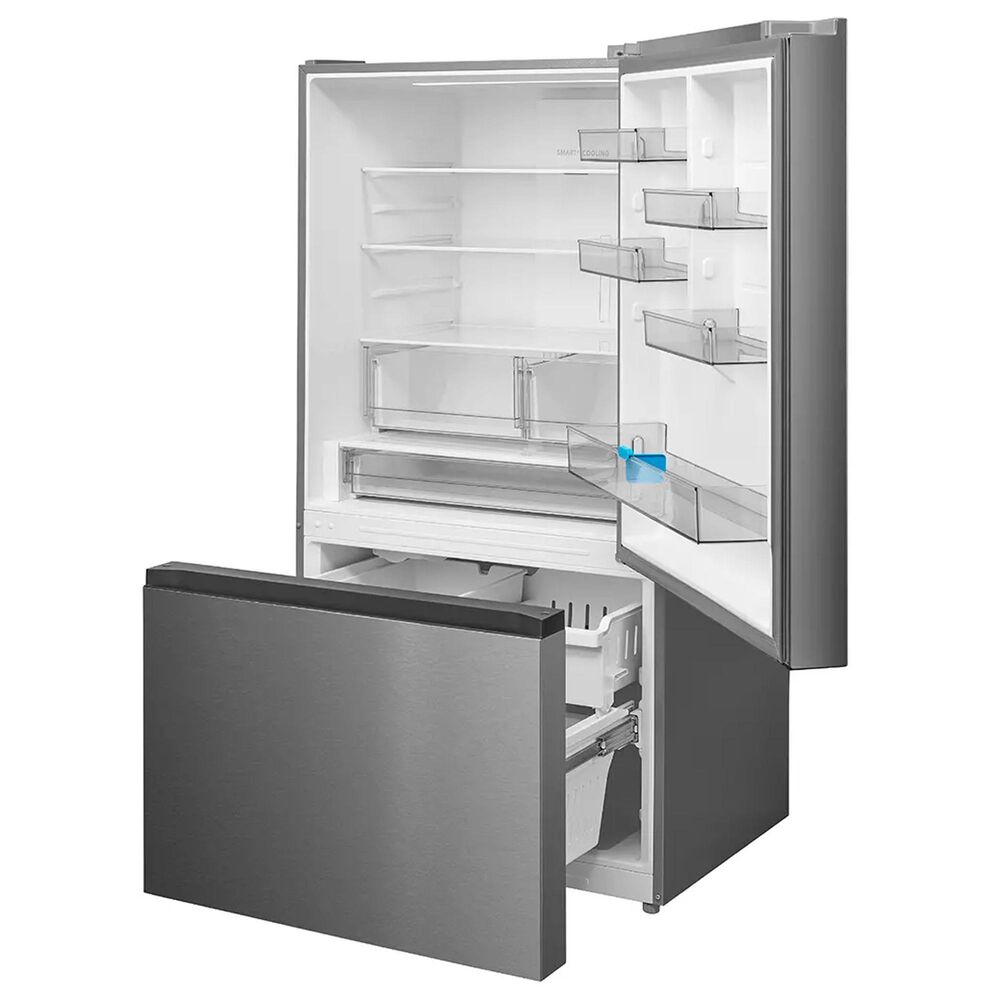 Midea 23 Cu. Ft. Counter-Depth Bottom-Freezer Refrigerator in Stainless Steel, , large