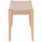 Linon Home Decor Cadence Bench with Woven Rope Seat in Natural, , large