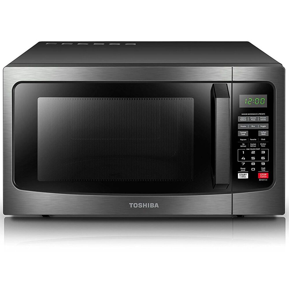 Toshiba 1.2 Cu. Ft. Microwave Oven in Black Stainless Steel