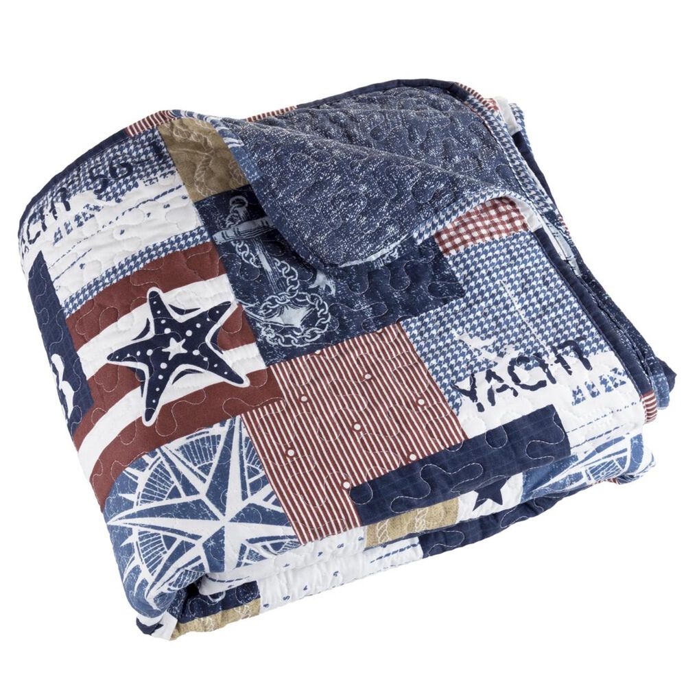 Timberlake 3-Piece Americana King Quilt Set in Red, White and Blue, , large