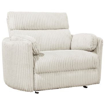 Simeon Collection XL Power Glider Recliner in Mega Ivory, , large