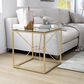 Furniture of America Hough Coffee Table Set in Gold and Clear (Set of 2), , large