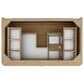 James Martin Allamari 36" Single Bathroom Vanity in Dune Mist with 3 cm Victorian Silver Silestone Top and Rectangular Sink, , large