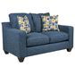 J Cooper USA Galaxy Stationary Loveseat in Azure, , large