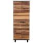 Home Trends & Design Santa Fe 72" Bar Cabinet in Natural and Matte Black, , large