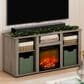 HOMLUX 47" Rectangular TV Stand with Electric Fireplace in French Oak Grey, , large