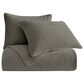 HiEnd Accents Stonewashed Velvet 3-Piece Full/Queen Quilt Set in Gray, , large