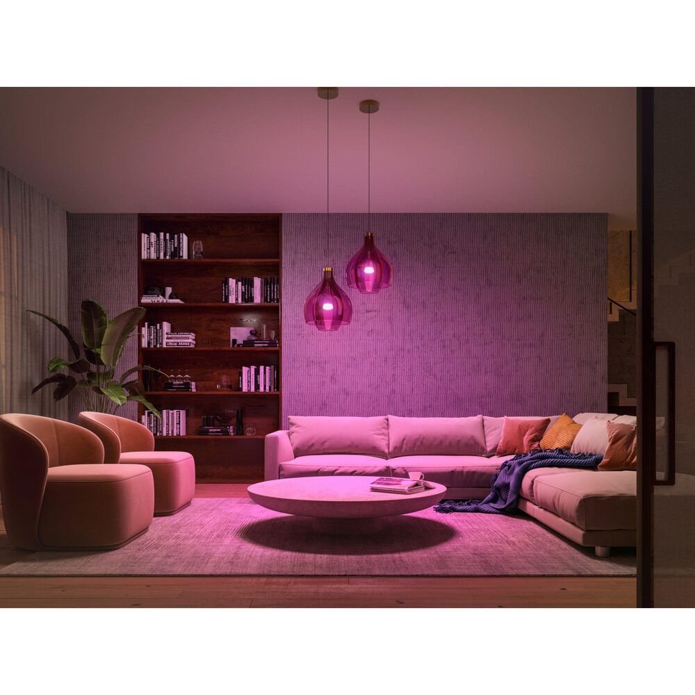 Philips E26 Color Ambiance Smart LED Bulb in White, , large