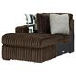 Ashley Midnight-Madness 6-Piece Left Facing Sectional with Chaise in Chocolate, , large