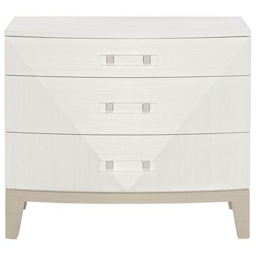 Bernhardt Axiom 3 Drawer Nightstand in Linear White, , large