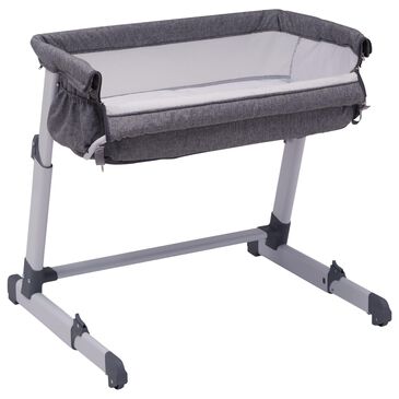 Delta Simmons Kids Dream Bedside Baby Bassinet in Grey Tweed, , large