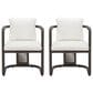 Zuo Modern Ciel Outdoor Dining Chair in Ivory (Set of 2), , large