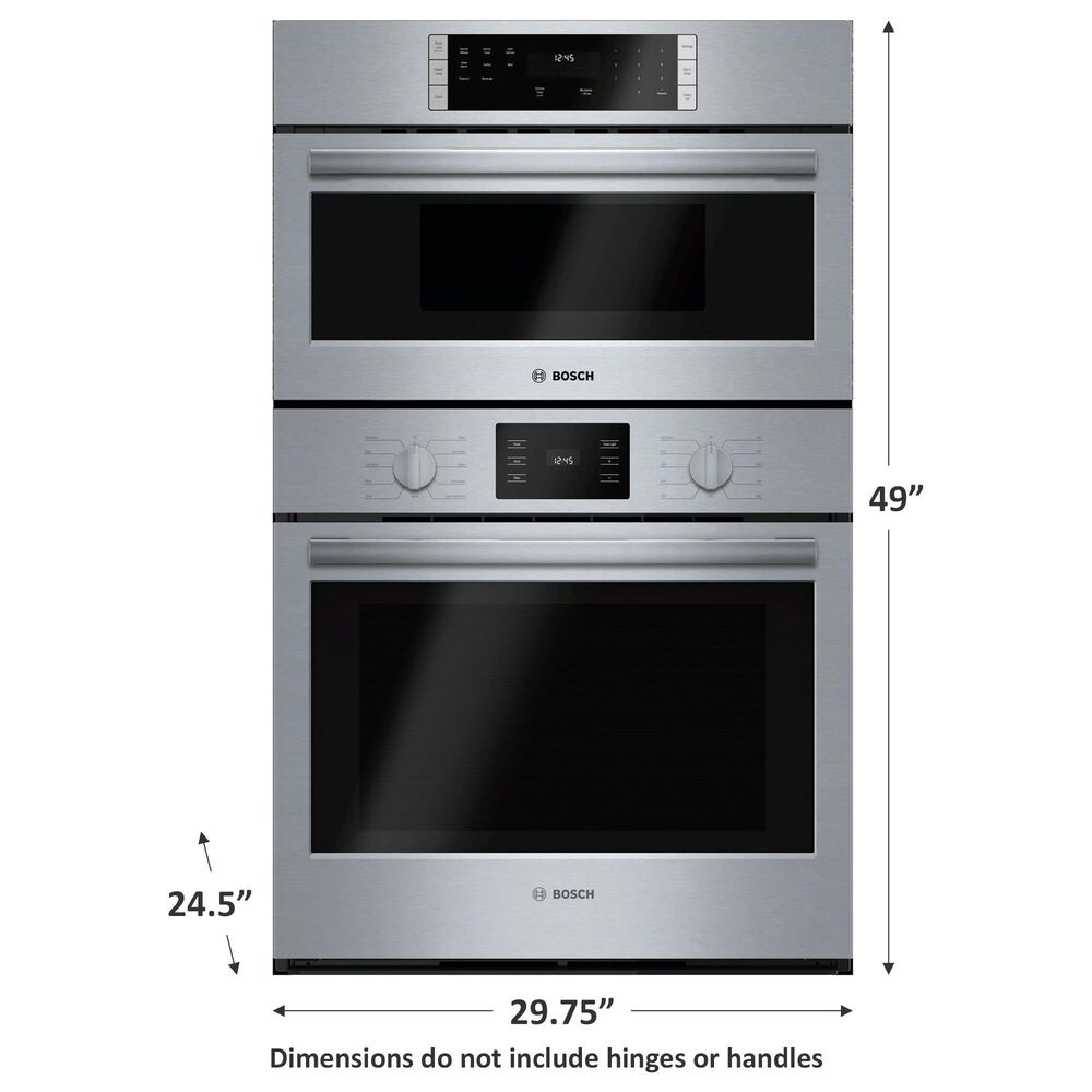 Bosch 30&quot; Microwave Combination Oven in Stainless Steel, , large
