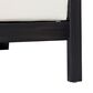 HOMLUX Outdoor Club Chair with Black Textilene Accents in White, , large