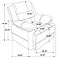 Coaster Ellington Accent Arm Chair in Dark Brown, , large