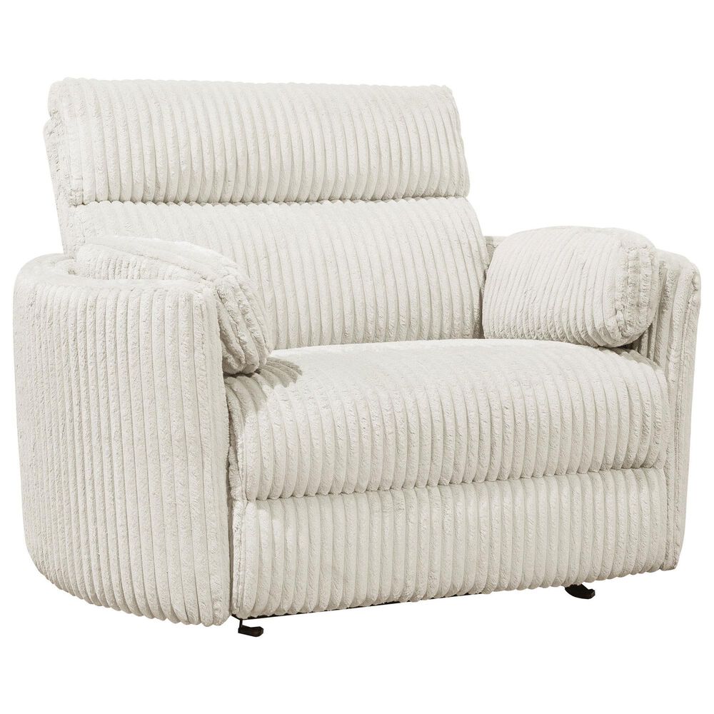 Simeon Collection XL Power Glider Recliner in Mega Ivory, , large