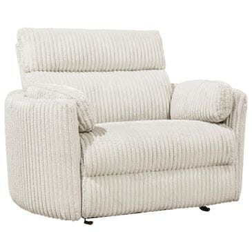 Simeon Collection XL Power Glider Recliner in Mega Ivory, , large