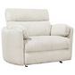 Simeon Collection XL Power Glider Recliner in Mega Ivory, , large