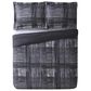 Pem America Style 212 3-Piece King Plaid Comforter Set in Gray, , large