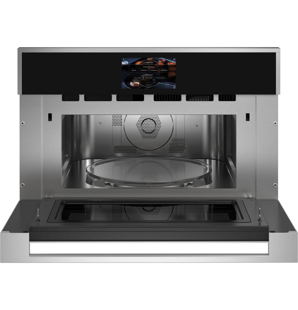 Monogram Minimalist 30&quot; Single Electric Wall Oven with 240V Advantium Technology in Stainless Steel, , large
