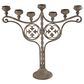 Maple and Jade 7-Light Vintage Scrolled Candelabra in Light Brown, , large