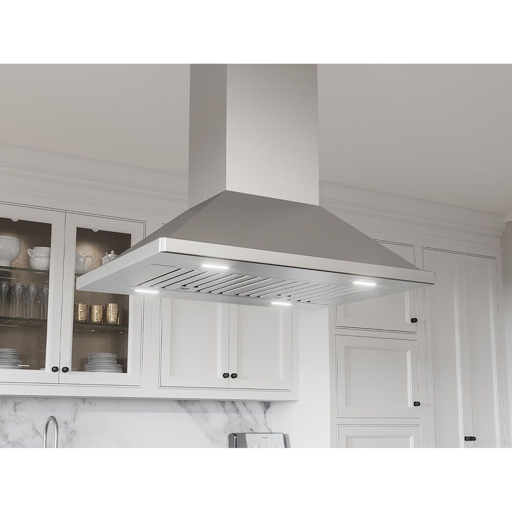 Zephyr Napoli 36" Island Range Hood in Stainless Steel, , large