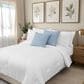 BCP Home 20" x 20" Faux Linen Throw Pillow in Subdued Blue (Set of 2), , large