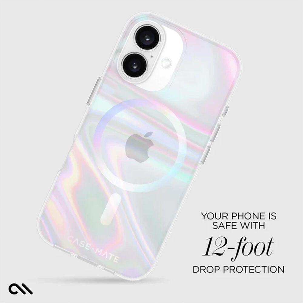 Case-Mate Soap Bubble MagSafe Phone Case for the iPhone 16, , large