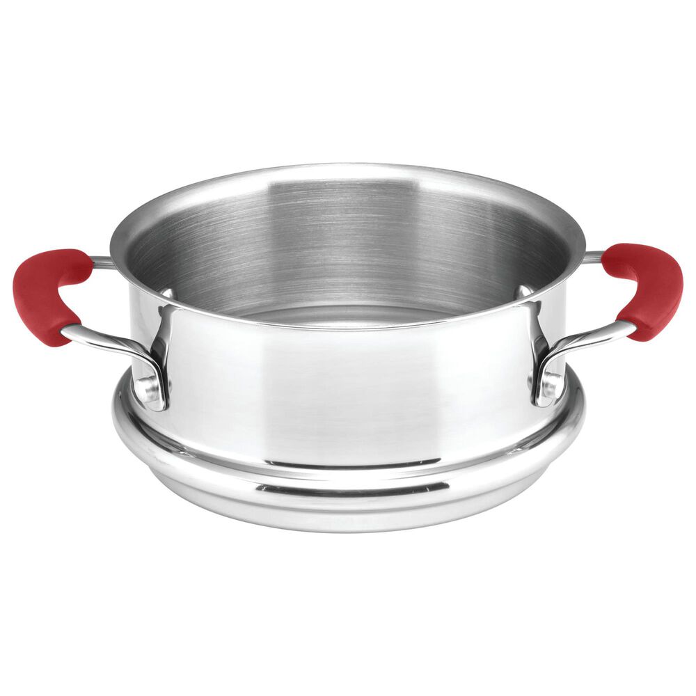 Rachael Ray 3-Quart Covered Steamer Set in Cranberry Red, , large