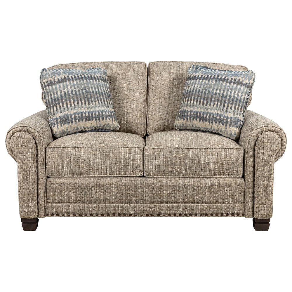 Smith Brothers Loveseat in Multi Tone Brown, , large