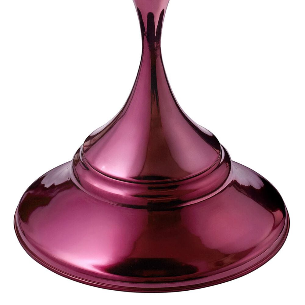 Furniture of America Gleam Round End Table in Polished Purple and Orange, , large