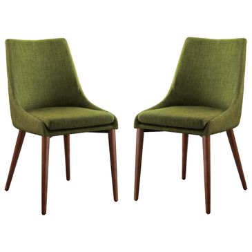 Valor Living Palmer Side Chair with Green Cushion (Set of 2), , large