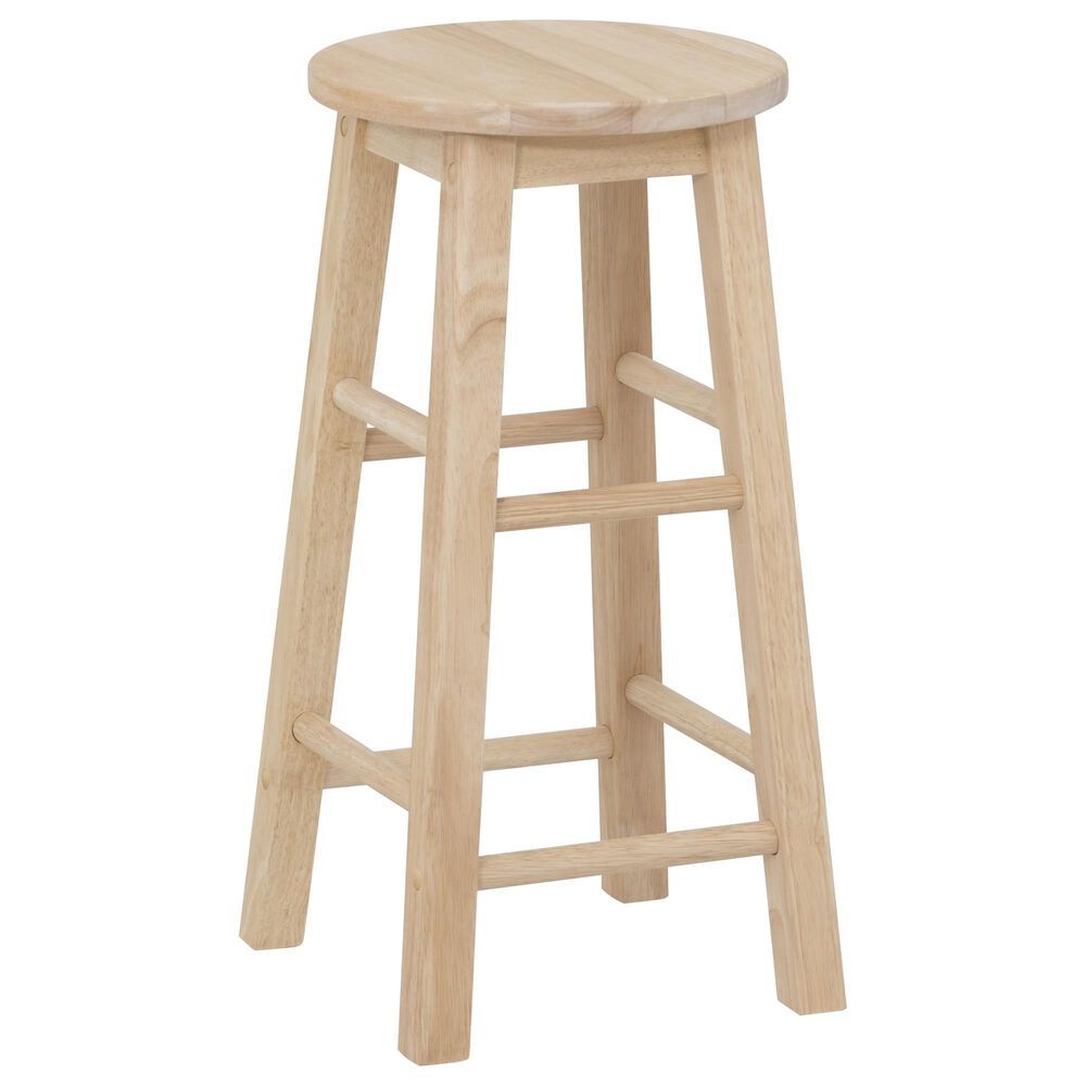 Linon Home Decor Abby 24" Counter Stool in Unfinished, , large