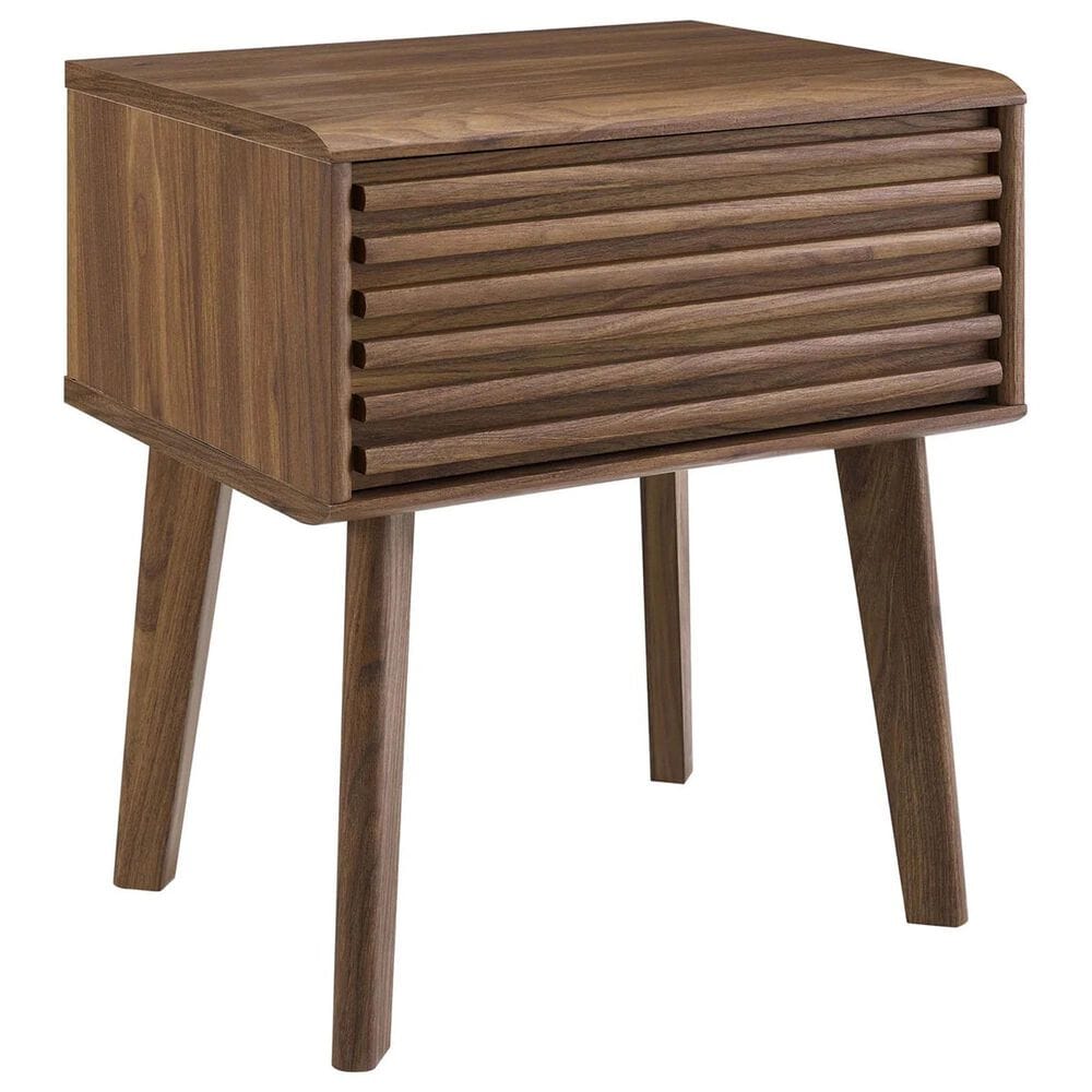 Modway Render End Table in Walnut, , large