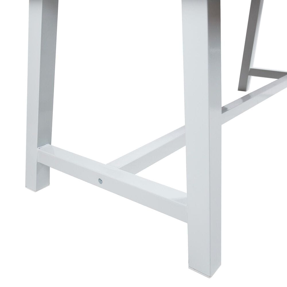 Hearth and Haven Carlie Outdoor Dining Table in Brown and White - Table Only, , large